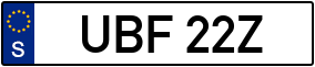 Trailer License Plate